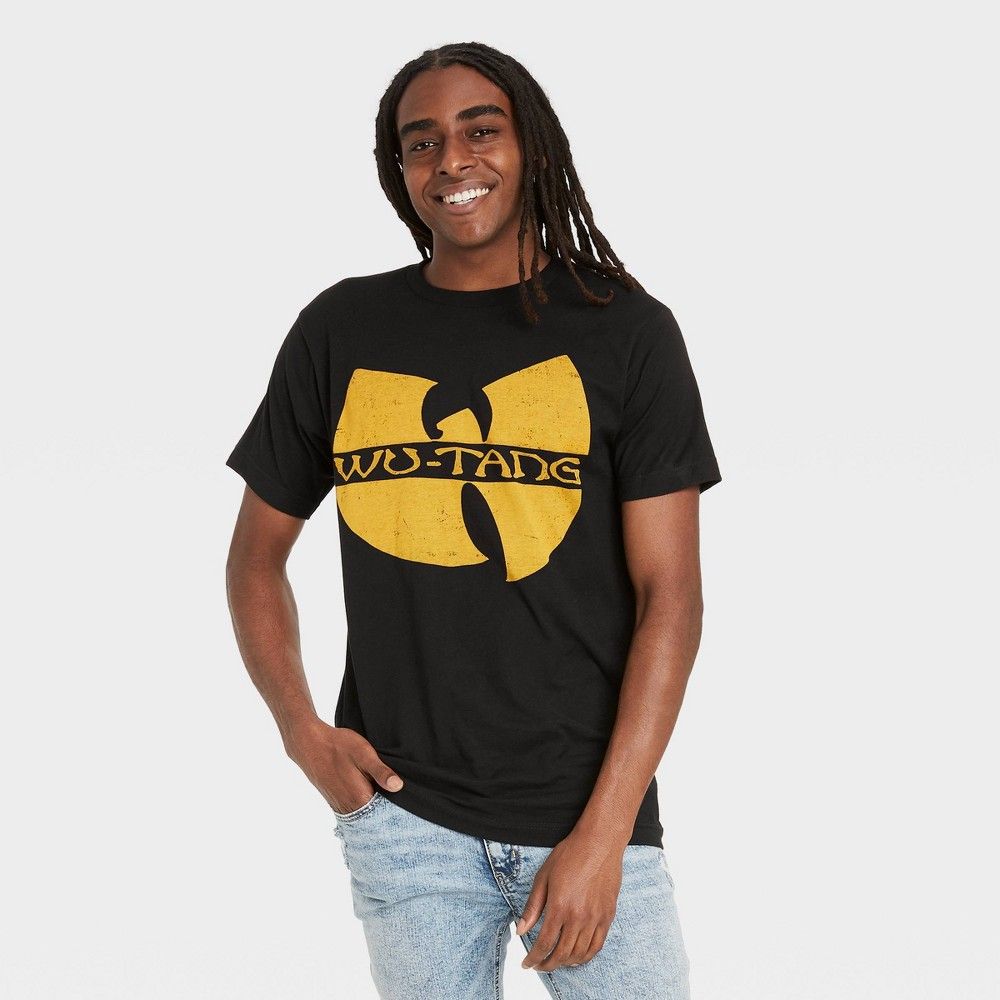Men's Wu-Tang Clan Logo Short Sleeve Graphic Crewneck T-Shirt - Black L | Target