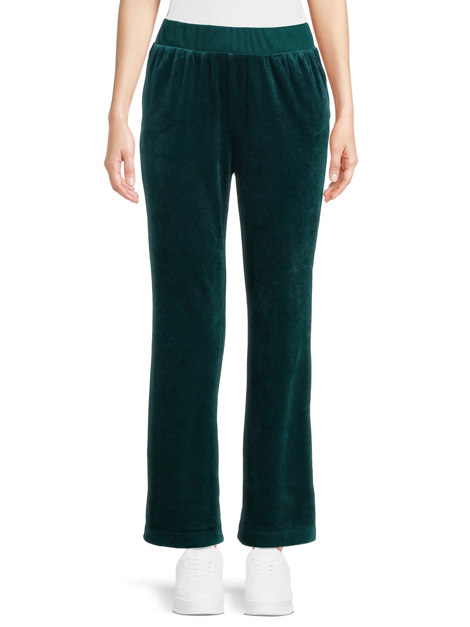 Time and Tru Women's Corduroy Velour Pants | Walmart (US)