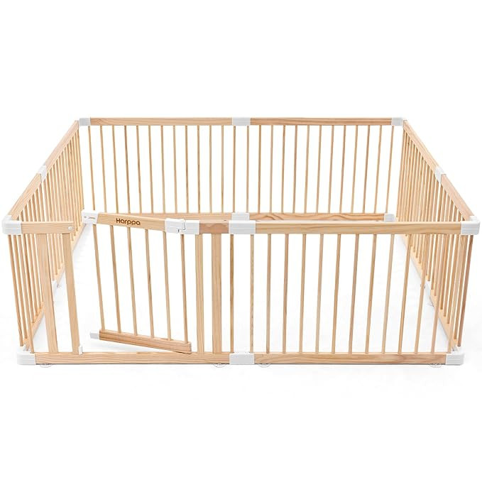 HARPPA Grovi Baby Gate Playpen, Wooden Playpen for Babies and Toddlers, Large Baby Fence Play Yar... | Amazon (US)