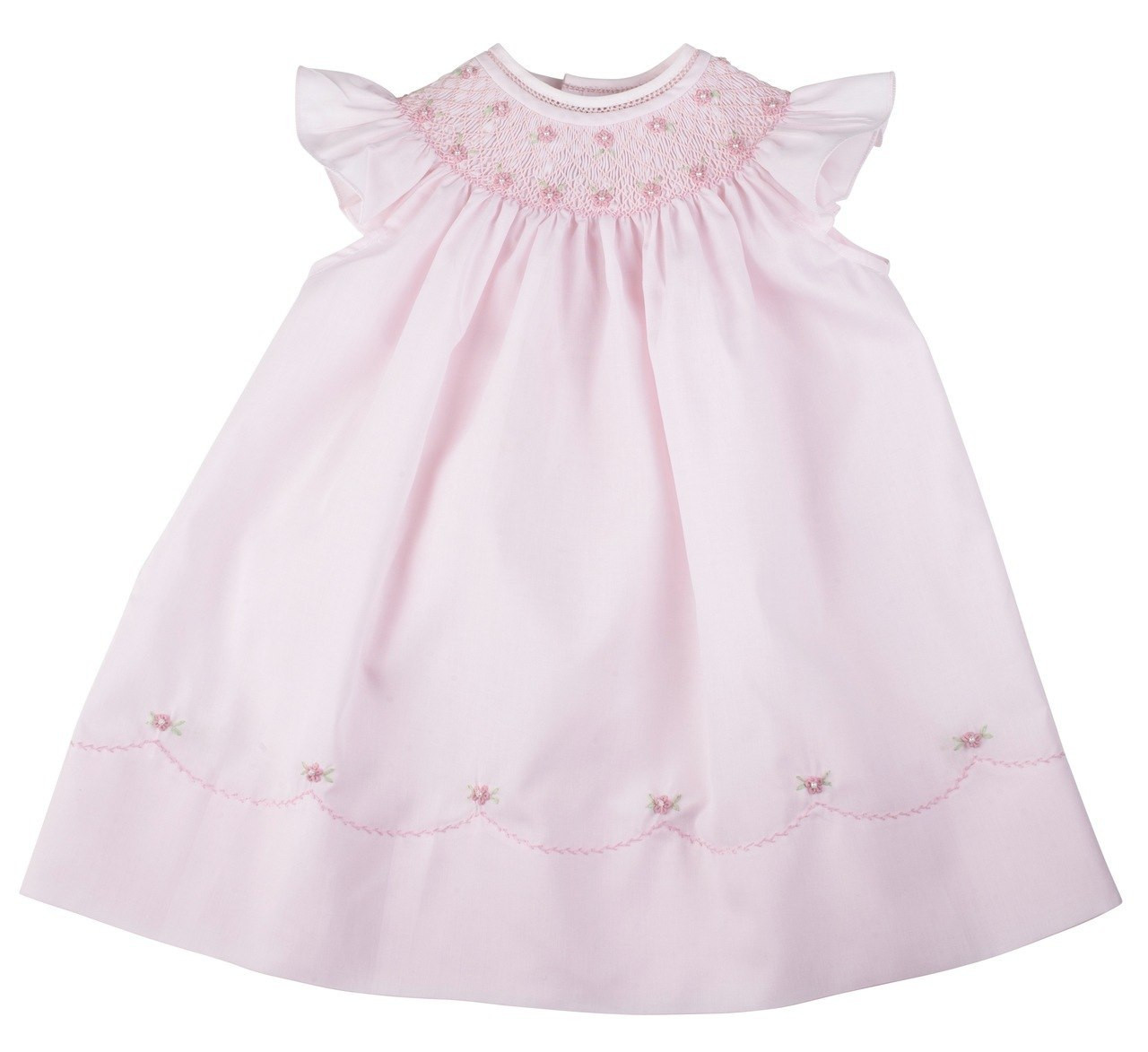 Pearl Flower Fly Sleeve Bishop Dress | Feltman Brothers