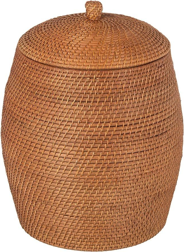 KOUBOO 1030029 Rattan Beehive Hamper with Liner, 19" x 19" x 24", Honey Brown | Amazon (US)