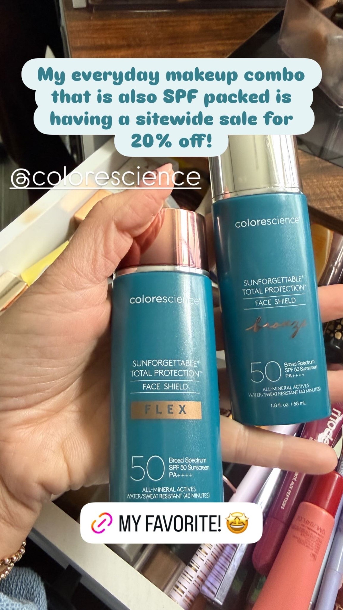 Colorescience is hands down my go to everyday “makeup” and it’s packed with sunscreen to help make sure I’m protected 

#LTKgrwm #LTKBeauty #LTKselfcare