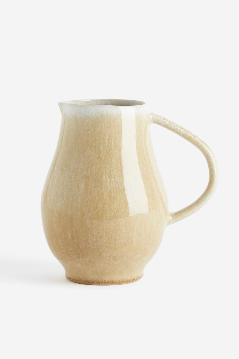 Stoneware Pitcher - Beige - Home All | H&M US | H&M (US + CA)