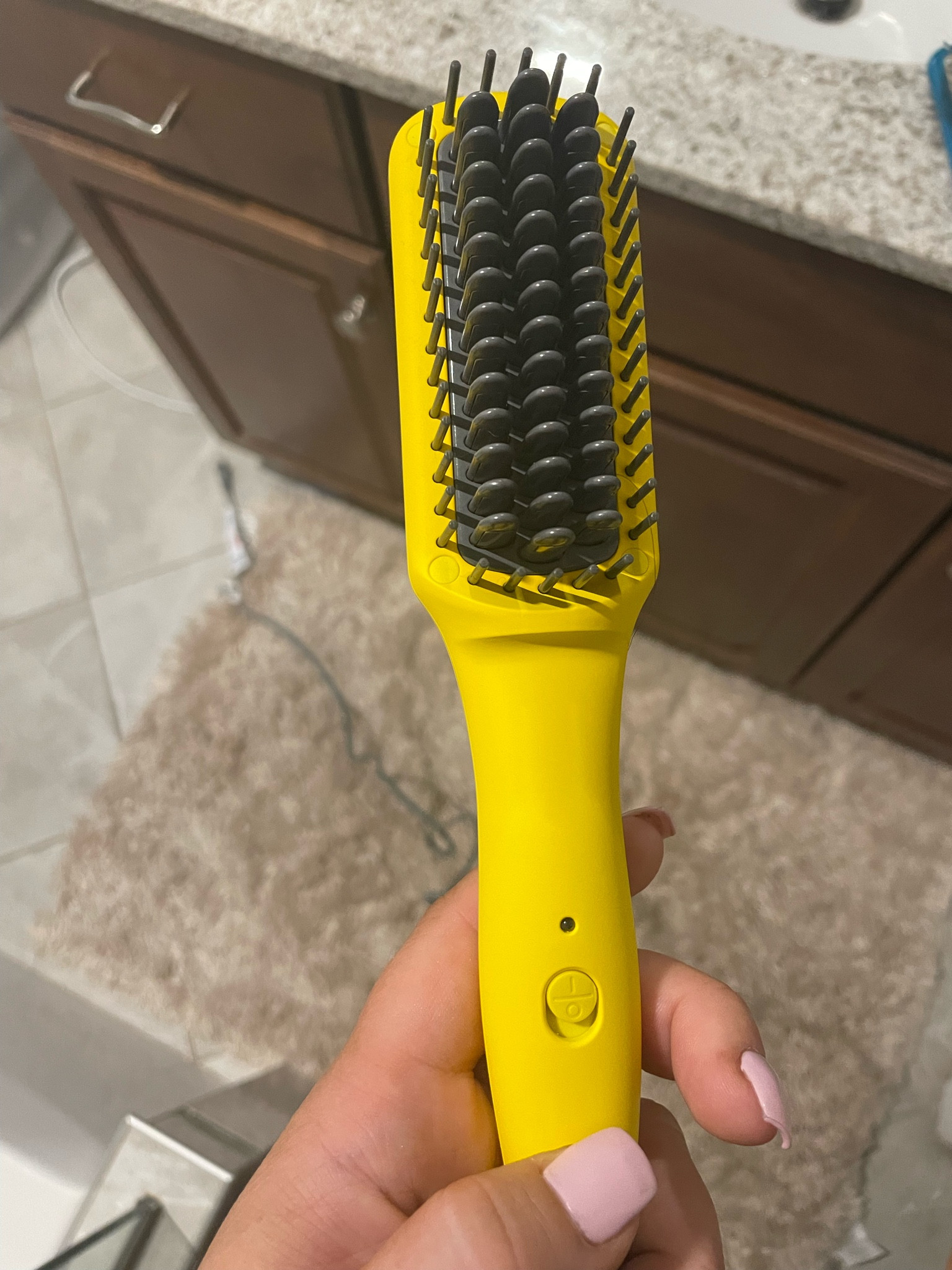 Mini heated straightening brush. Use this for a quick touch up and helps with fly aways. 

#LTKstyletip #LTKbeauty #LTKunder100