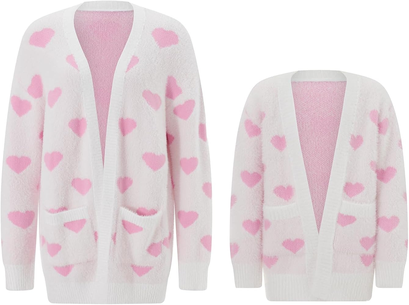 Luckinbaby Mommy and Me - Conjunto de San Valentín, suéter de corazón con estampado de amor, c... | Amazon (US)