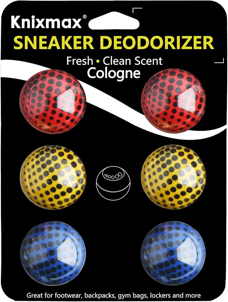 Knixmax Sneaker Deodorizer Shoe Freshener Balls, Gym Bags Lockers Car Air Fresheners, Boot Deodor... | Amazon (US)