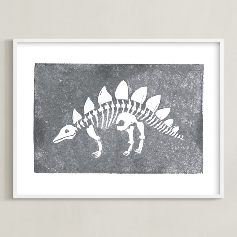 "Dino Fossils III" - Open Edition Children's Art Print by Teju Reval. | Minted