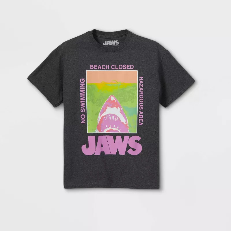 Boys' JAWS Short Sleeve Graphic T-Shirt - Gray | Target