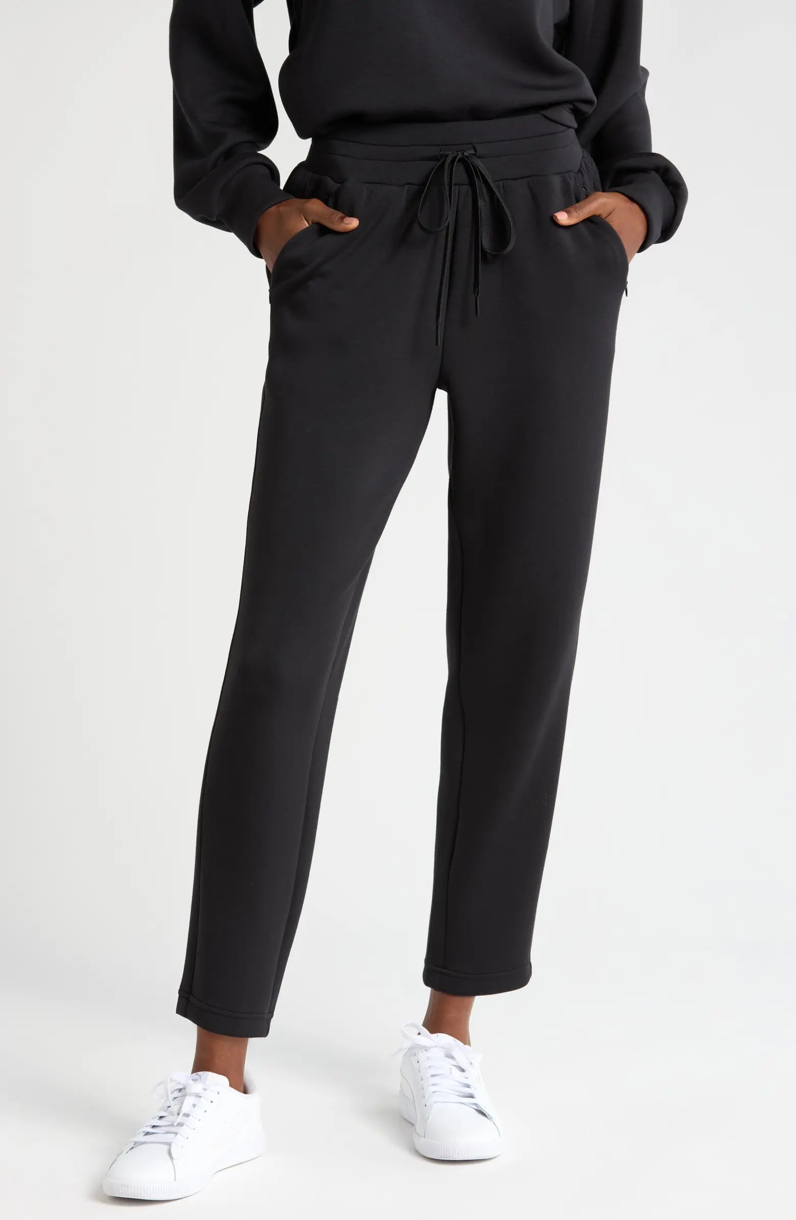 Soft Modal Blend Scuba Liftoff Drawstring Ankle Pants | Nordstrom