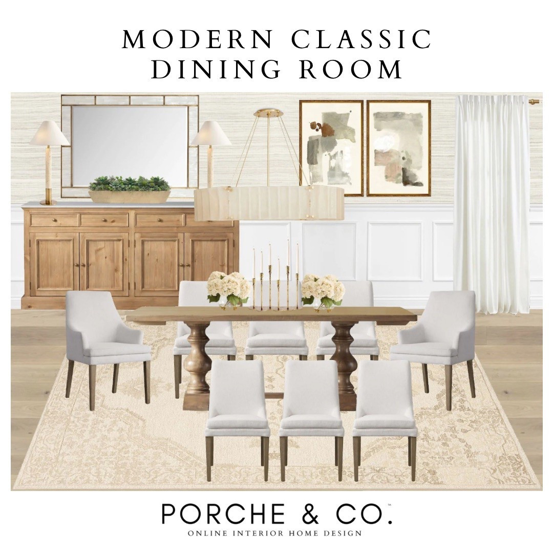 Modern classic dining room, dining room design, dining room, modern classic design
#visionboard #moodboard #porcheandco #clientdesign 

#LTKStyleTip #LTKHome