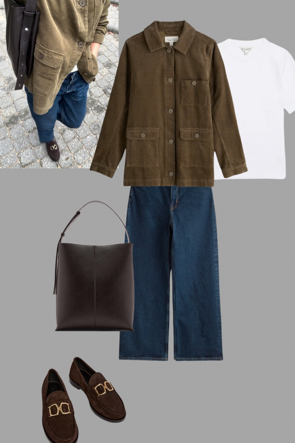 Suede with leather and cord adds texture to this tonal autumn look.

#LTKover50style #LTKautumn #LTKeurope