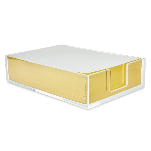 Pen+Gear Acrylic Notepad Set, 6.3 in x 4.4 in x 1.5 in, 300 Sheets | Walmart (US)