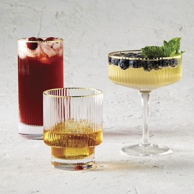 Draper Double Old Fashioned Glasses, Set of Two | Frontgate