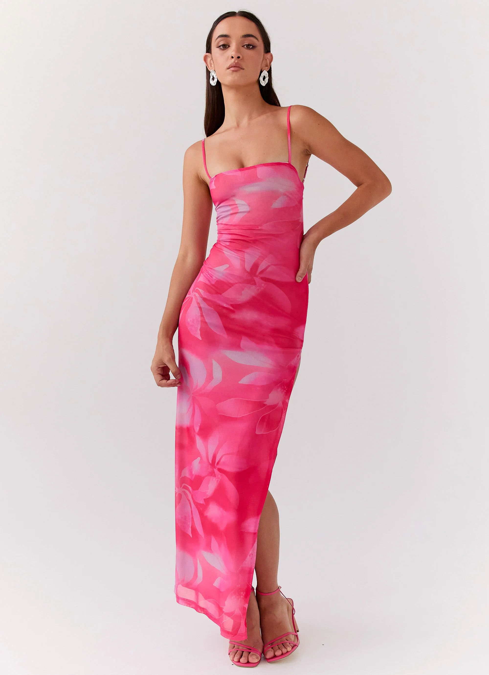 Life In Pink Maxi Dress - Abstract Bloom | Peppermayo (Global)