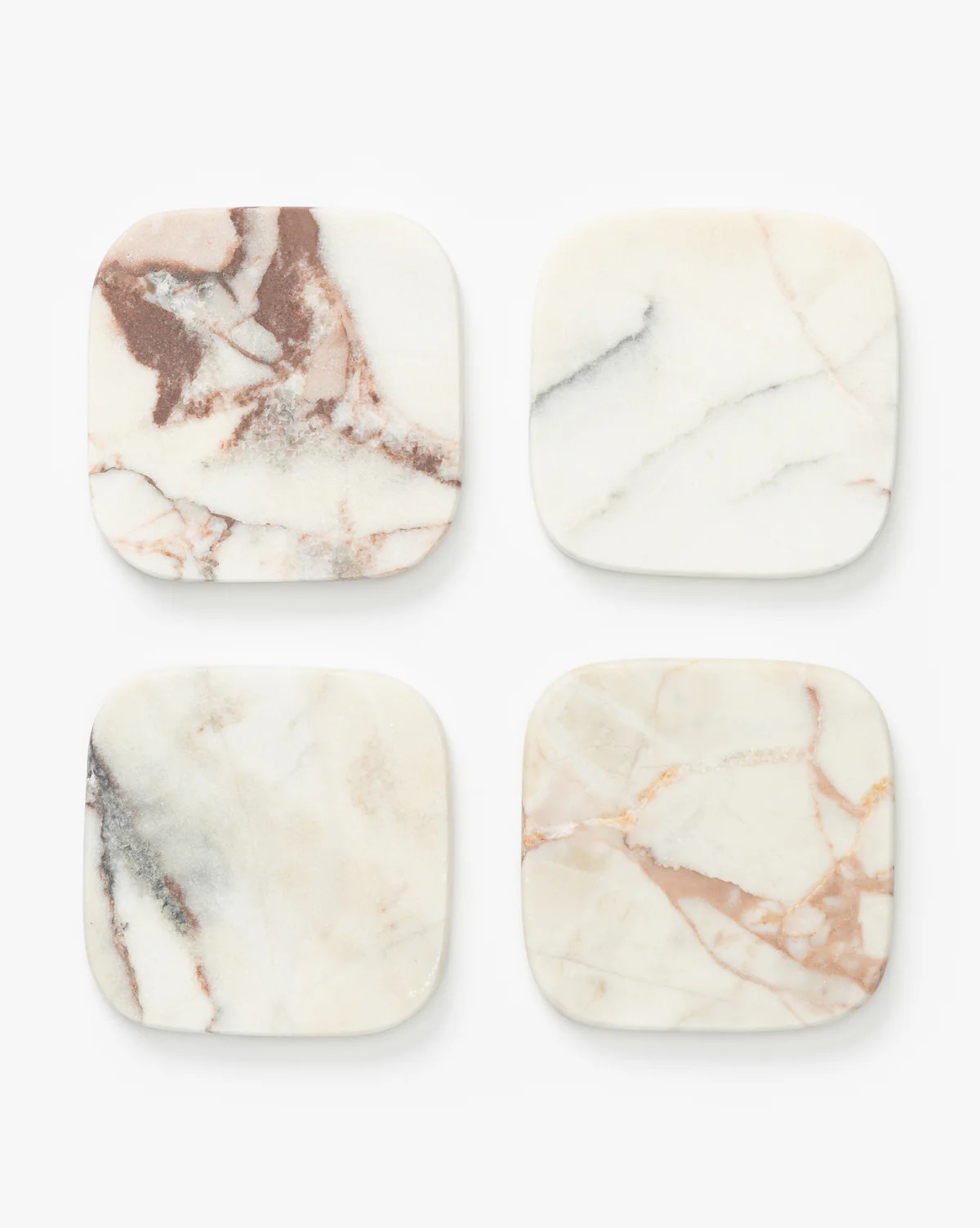 Verona Matte Marble Coasters (Set of 4) | McGee & Co. (US)