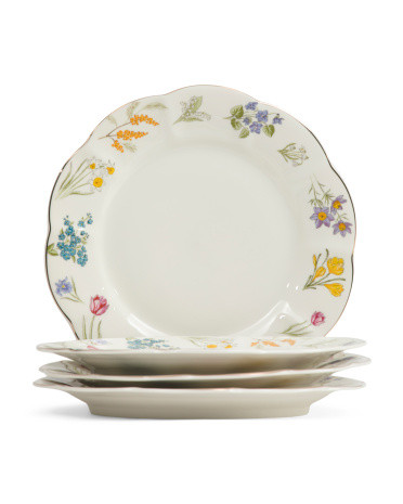 4pk Tulip Garden Dinner Plates | TJ Maxx