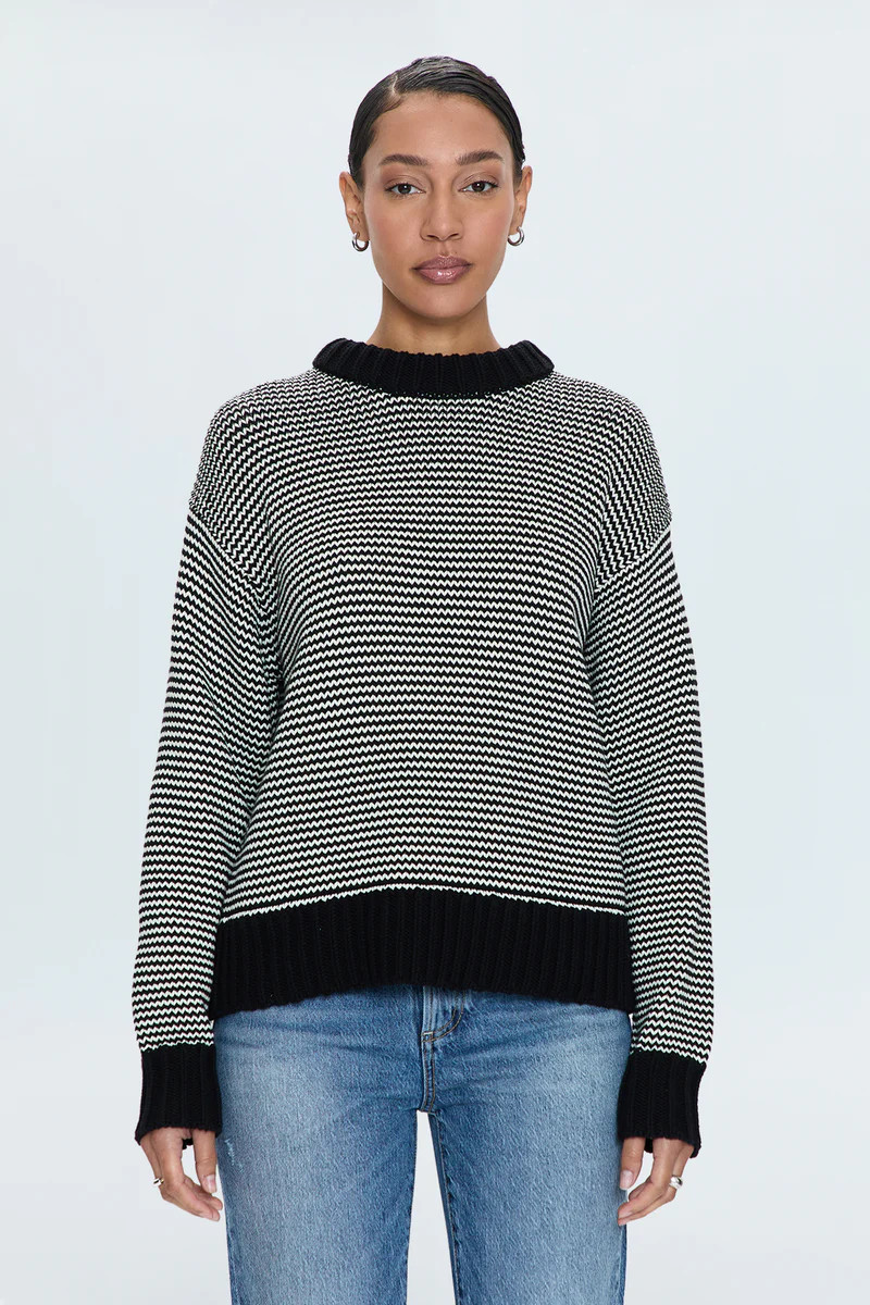 Jadine Sweater - Midnight Stripe | Pistola Denim