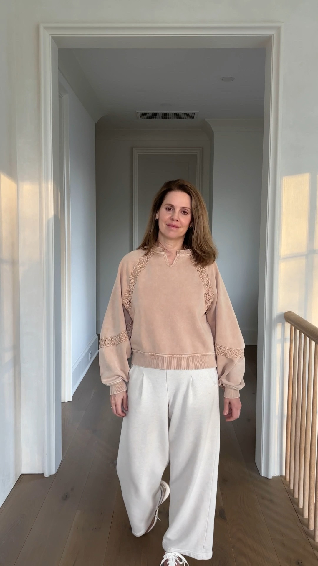 Adorable new crewneck sweatshirt now on sale for 25% off.  It runs large.  I'm wearing an XXS in the sweatshirt and pants.

#LTKSaleAlert #LTKOver40 #LTKWatchNow