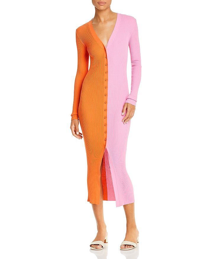 Shoko Color Block Ribbed Sweater Dress | Bloomingdale's (US)