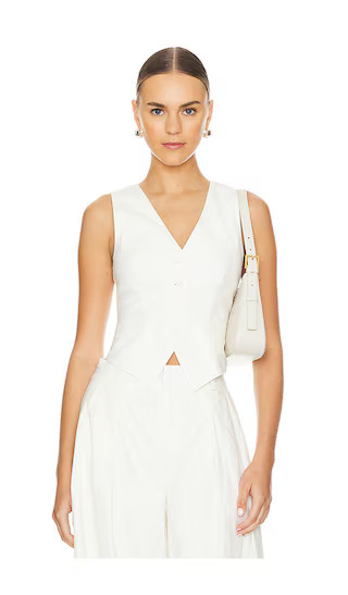 Leah Vest in White | Revolve Clothing (Global)