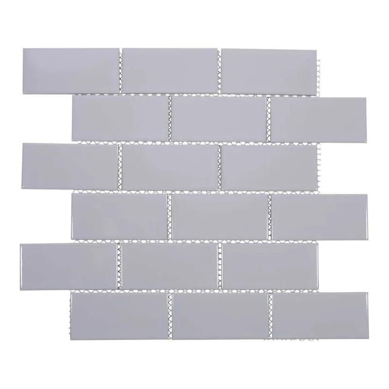 2" x 4" Porcelain Subway Tile in Light Gray | Wayfair North America