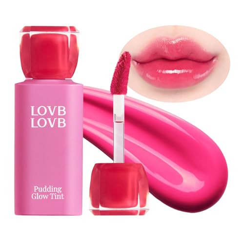 LOVB LOVB Pudding Glow Korean Lip Tint | Natural Lip Stain | Gloss to Stain | Long-Lasting & Non-Sticky | Lightweight Lip Tint 0.14 oz. (03 CANDY BERRY) | Amazon (US)