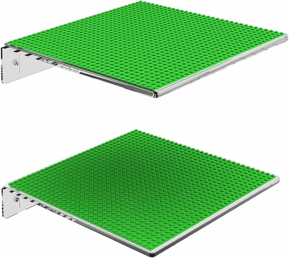 GALVANOX Display Shelves for Building Bricks (2 Pack Set) Compatible with All Toy Block Brands - ... | Amazon (US)