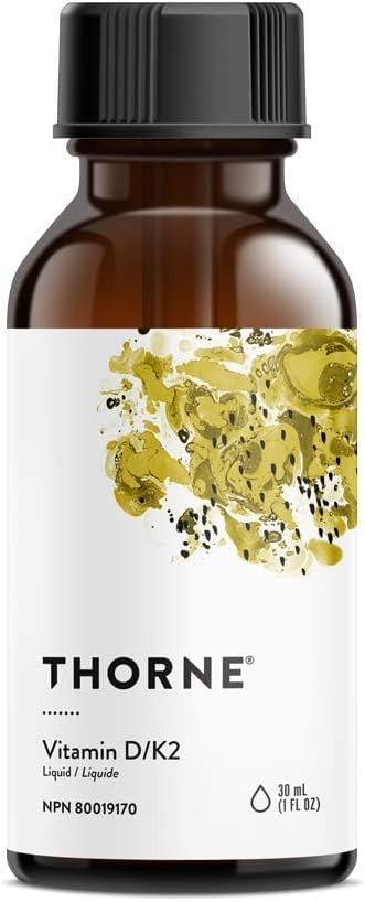 Thorne Vitamin D/K2 Liquid (Metered Dispenser) - Dietary Supplement with Vitamins D3 and K2 to Su... | Amazon (CA)