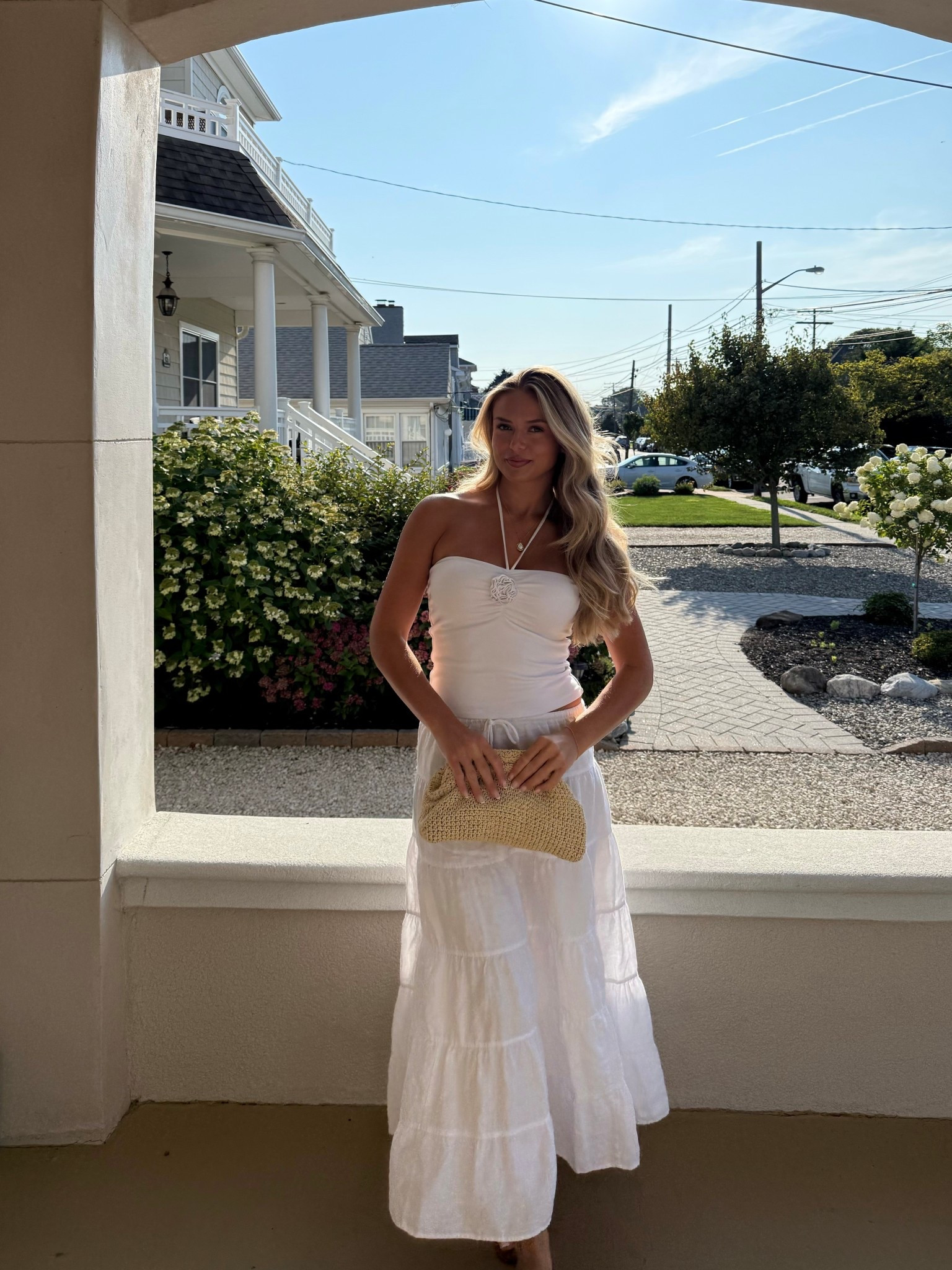 All white summer outfit 🤍