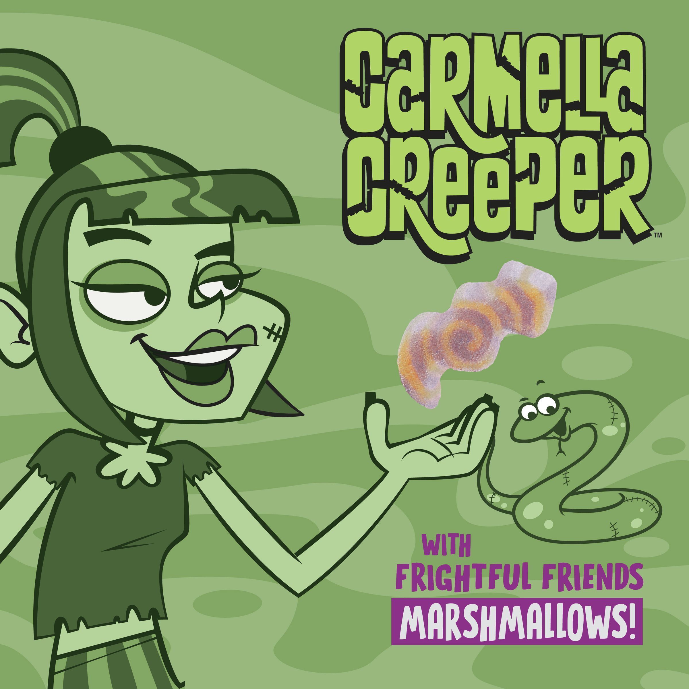 Carmella Creeper Cereal with Frightful Friends Marshmallows, Family Size, 15.8 oz | Walmart (US)