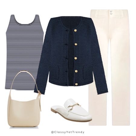 4 ways to wear a sweater jacket ✔️ I LOVE the Talbots Kate Cardigan and it comes in several colors.  I have recently added this sweater jacket in the indigo color to my closet and have styled it so many ways, dressy and casual. 🤍 

#modernclassicstyle #talbotspartner #travelwithTalbots #mytalbots