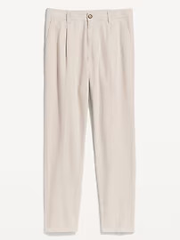 Loose Taper Linen-Blend Ankle Pants | Old Navy (US)
