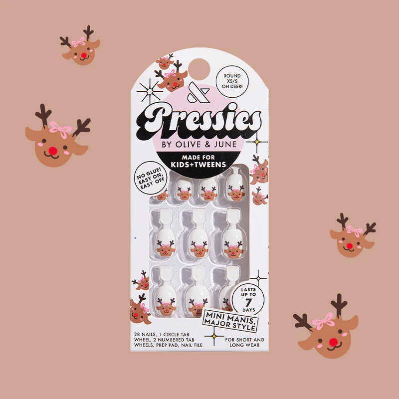 Oh Deer! - Pressies | Extra Short Short | Round | Olive & June