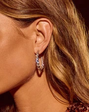 Final Look Rhinestone Embellished Hoops | VICI