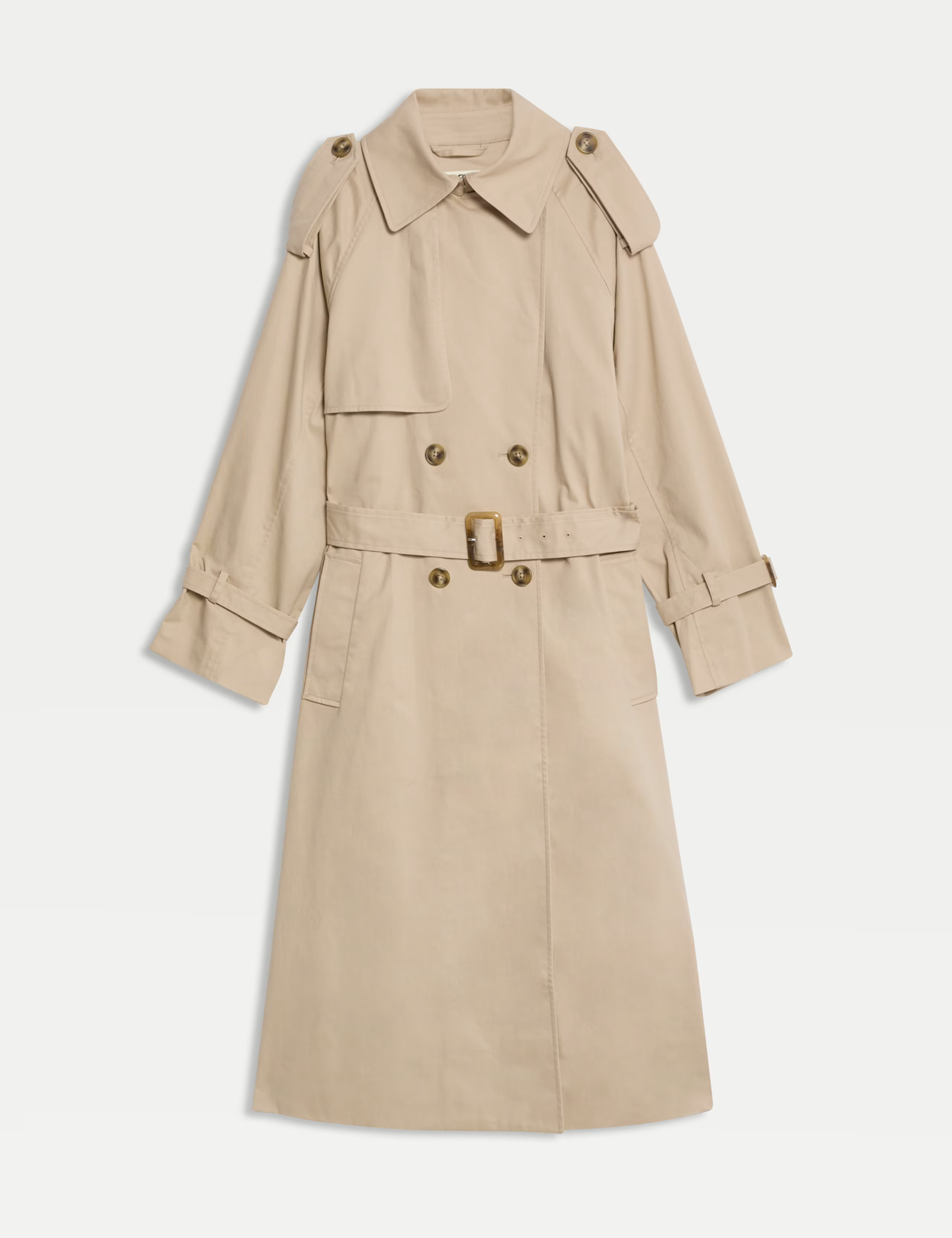 Cotton Rich Longline Trench Coat | Marks & Spencer (UK)