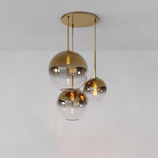 Sculptural 3-Light Globe Chandelier | West Elm (US)