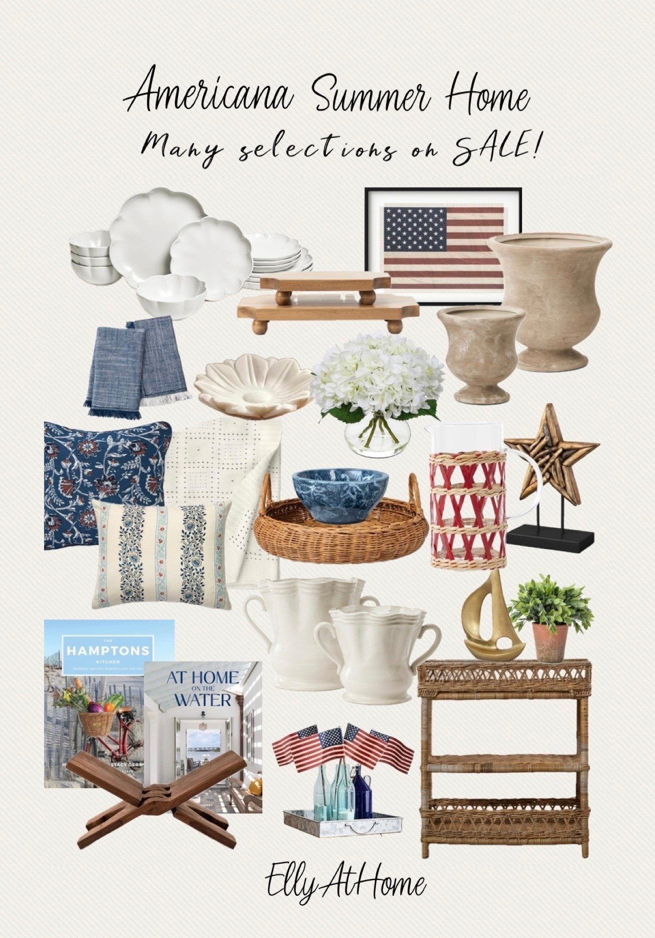 Shop sales and summer, patriotic holidays, Memorial Day, 4th of July styling! Shop decor, throw pillows, blankets, kitchen accessories, vases+ more! Wayfair, target, Pottery Barn, McGee & Co, Amazon home.

#LTKHome #LTKSaleAlert
