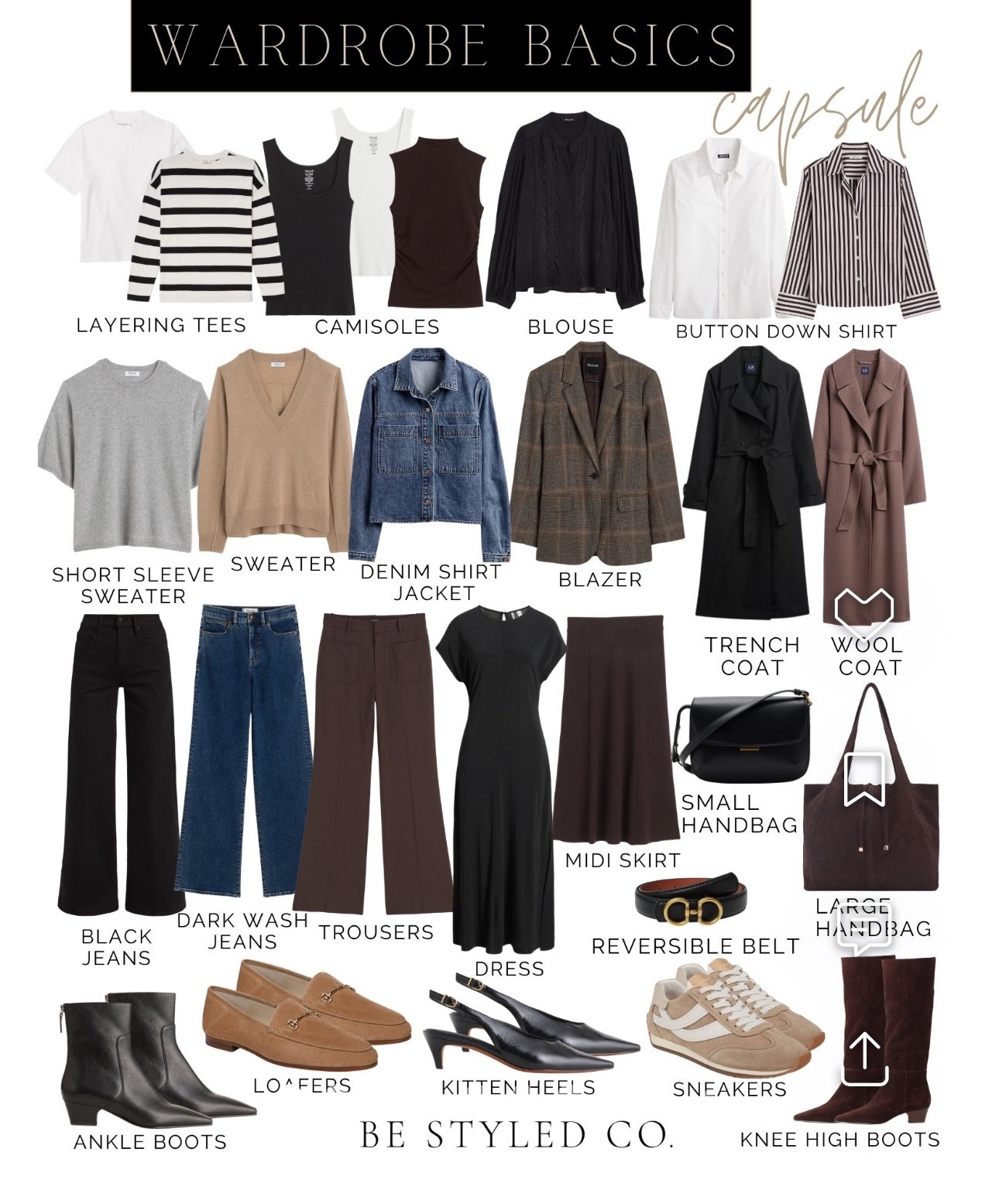 Fall wardrobe basics 2025. These are the best basics for fall 2025 at all price points. Take inventory of your closet first and then make a list of the basics that are missing or need updating. This will help you shop with intention and not mindlessly spend on clothes that don’t work with your current items! 

#LTKStyleTip #LTKOver40 #LTKSeasonal