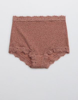 Aerie Eyelash Lace High Waisted Boybrief Underwear | American Eagle Outfitters (US & CA)