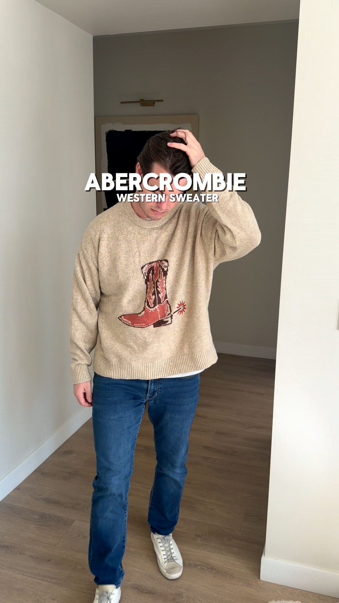 Abercrombie western sweater. Fits true to size but you could size up 1 for more room if you want. I’m 5’11 and wearing a large 

#LTKSaleAlert #LTKFindsUnder100 #LTKGiftGuide