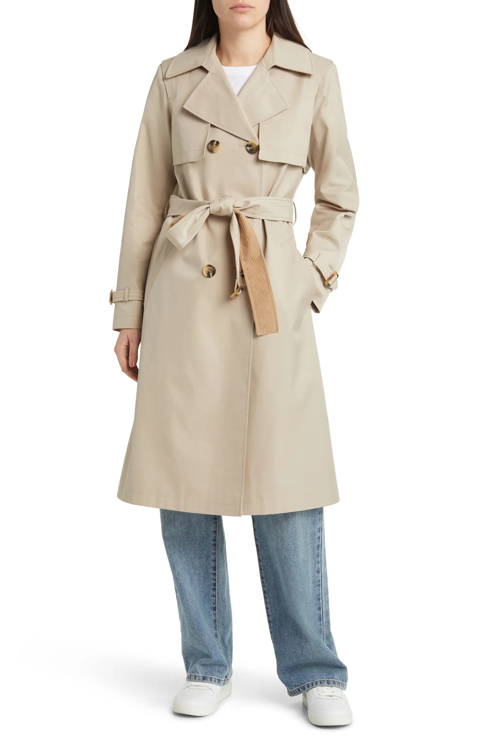 Corduroy Contrast Trench Coat | Nordstrom