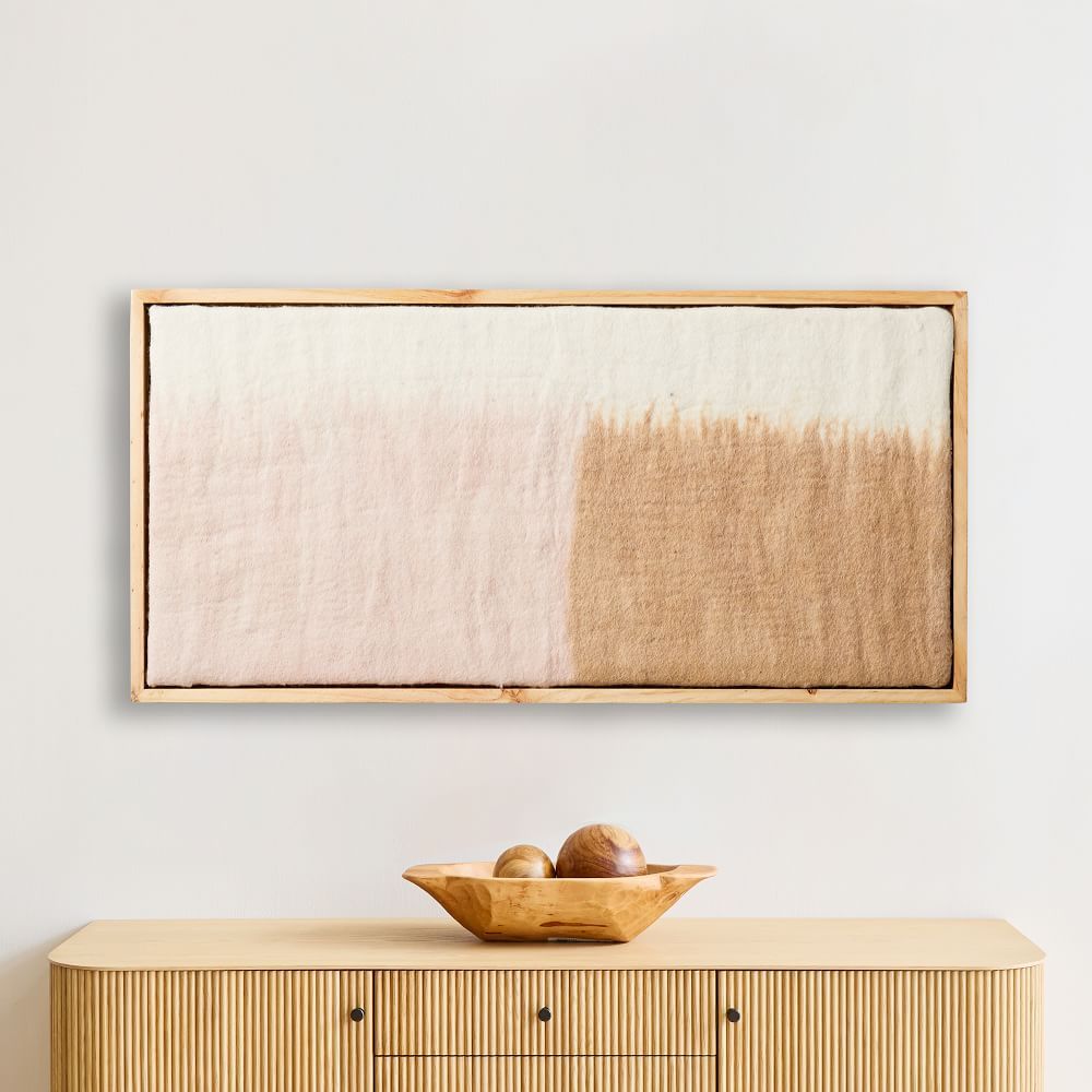 Pink Felt Dimensional Wall Art | West Elm (US)