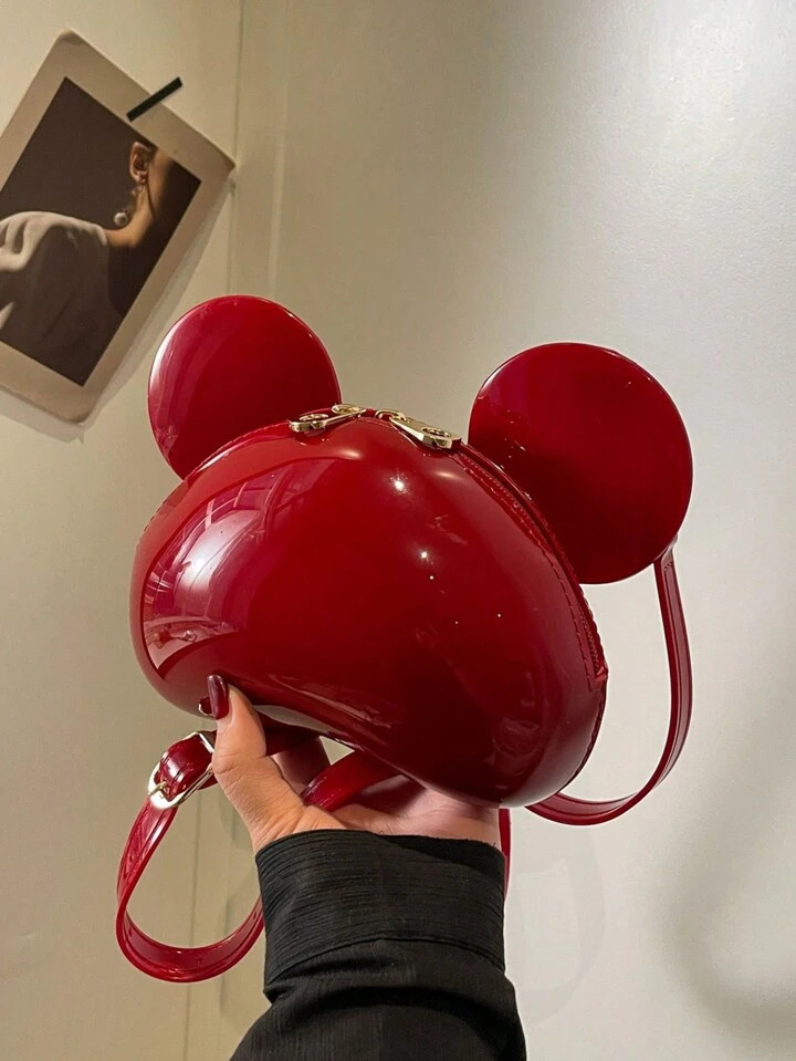 Lente/zomer populaire Jelly Ear Decor Cartoon schattige mini crossbody tas, Valentijnsdag cadeau,... | SHEIN