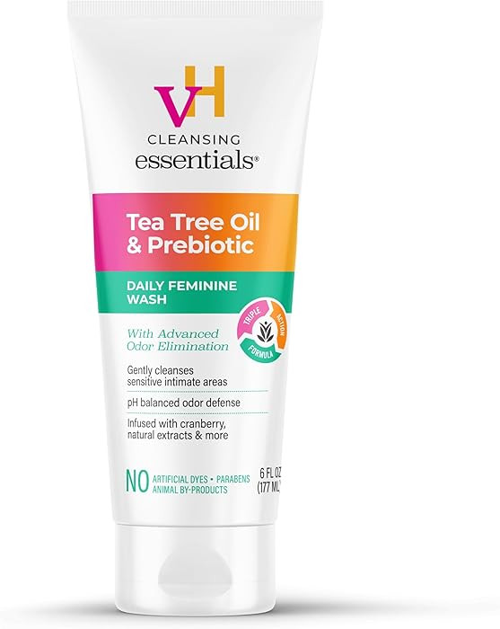 vH essentials, Ph Balanced Daily Feminine Wash, Tea Tree Oil & Prebiotic, 6, Fl Oz, (Pack Of 1) 5... | Amazon (US)