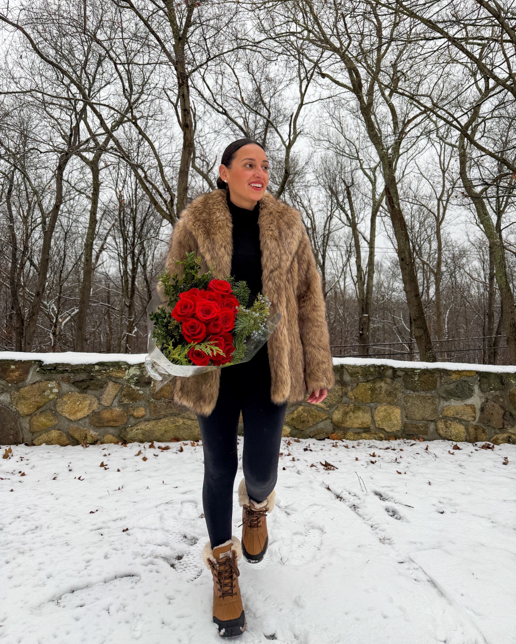 Faux fur coat szn 🧸

#LTKOver40 #LTKHoliday #LTKootd