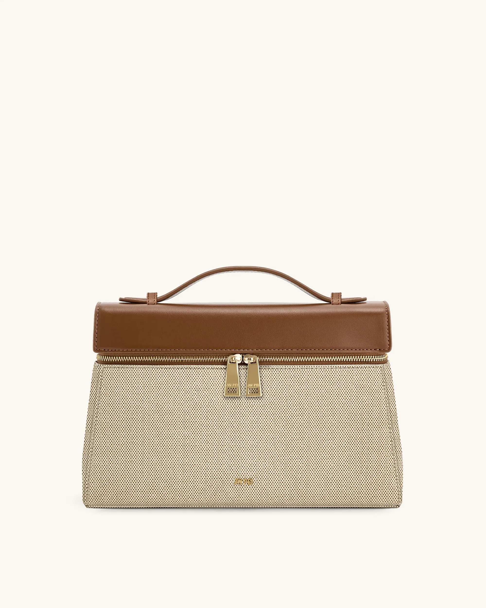 Thea Large Top Handle Bag - Brown Canvas | JW PEI US