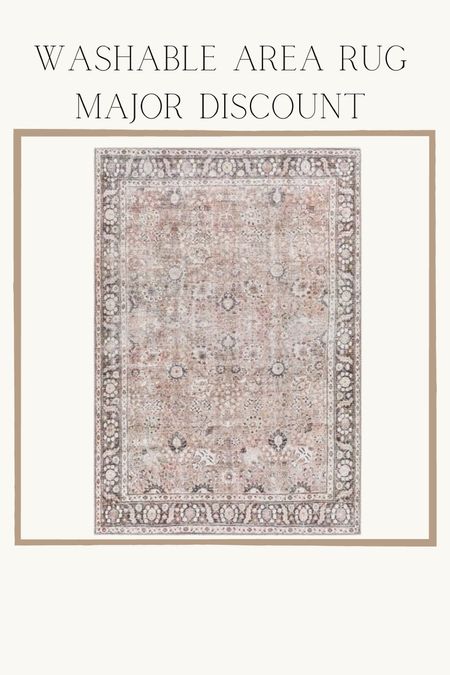$108 washable 8x10 area rug! Love! UPDATE: ORIGINAL SALE SOLD OUT! ADDED MORE DEALS AND SIMILIAR STYLES 

#LTKhome #LTKFind