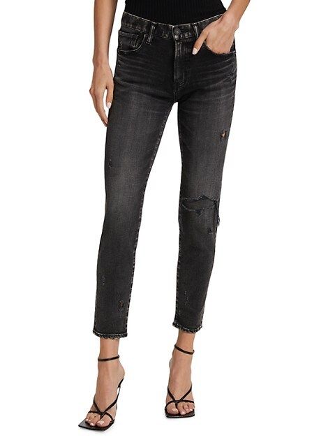 Moussy Vintage Lenwood Distressed Stretch Skinny Jeans | Saks Fifth Avenue