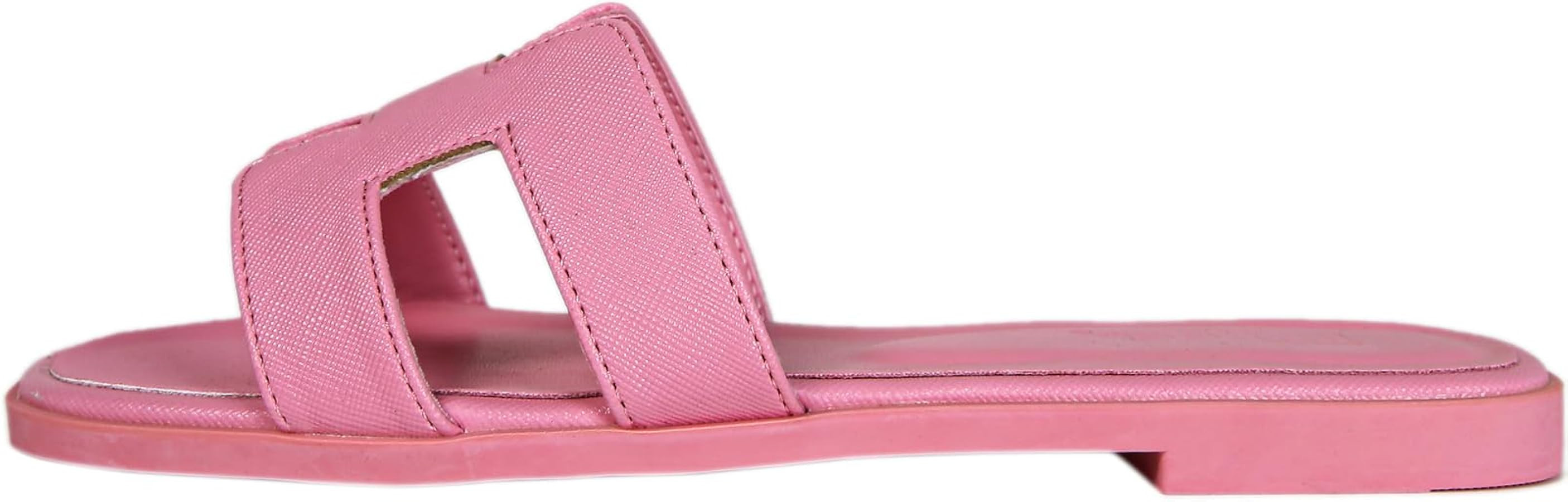 Kunsecsh Women's Flat Sandals Summer Comfort Slip on Sandals Dressy Beach Shoes | Amazon (US)