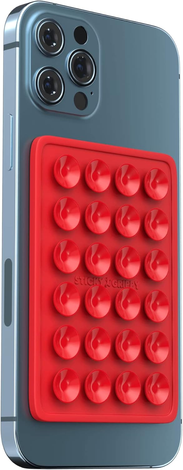 StickyGrippy Suction Phone Case Mount, Silicon Adhesive Phone Accessory for iPhone and Android, H... | Amazon (US)